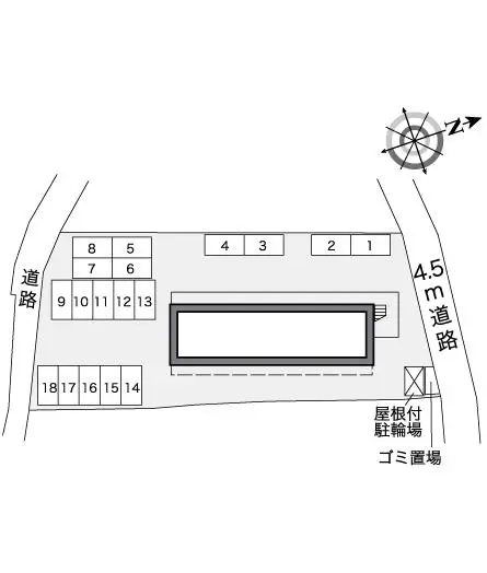 ★手数料０円★千葉市稲毛区小中台町　月極駐車場（LP）